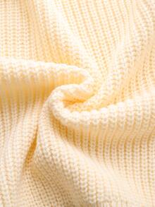 Girls' Autumn/Winter Fashion Pattern Pique Striped Contrast Color Knit Cardigan Sweater Long Sleeve - Apricot - View 6