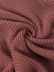 Holdful Holdful Autumn/Winter New Mid-Length Cardigan With Tassel Hem Design, Casual Lazy Style For Women - Coffee Brown - View 5