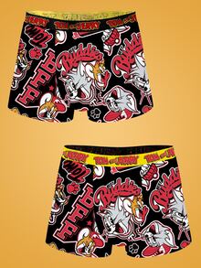Notgurli TOM & JERRY X SHEIN Men's Printed Fashionable Boxer Briefs 2-Pack - Multicolor - View 1