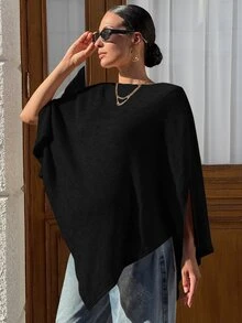 MaterniWear 孕婦純色休閒日常穿著T恤 - 黑色 - 查看 4