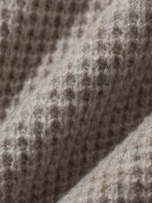 DAZY Solid Color Loose Long Sleeve Collared Zip-Up Casual Daily Vacation Korean Style Autumn/Winter Pullover Knit Sweater Maternity - Grey - View 6