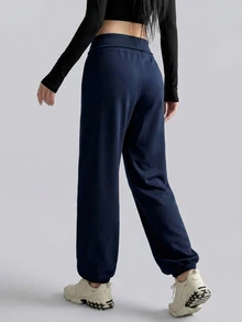 DAZY Spring Autumn Korean Style Drawstring Loose Cuffed Lantern Pants Solid Color Casual Streetwear Home Sports Long Pants For Women - Pink - View 7