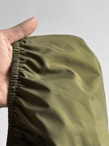 Maweii Plus Size Green Streetwear Cropped Jacket Fall - Green - View 7