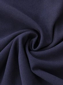 EMERY ROSE Women's Elegant Button Vest And Pocket Pants Business Suit Set - Navy Blue - View 8