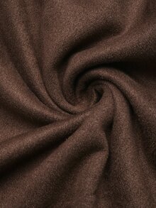 LUMIGAL Women's Solid Color Pleated Casual Party Dress - Coffee Brown - View 3