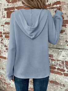 SHEIN Clasi 大尺碼女款純色休閒百搭日常連帽衛衣 - 霧霾藍 - 查看 2