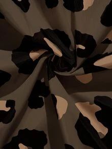 SHEIN LUNE 大尺碼女款豹紋連帽夾克，附抽繩收腰設計 - 彩色 - 查看 7