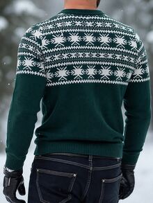 Manfinity Homme Men's Colorblock Casual Daily Long Sleeve Sweater - Multicolor - View 2