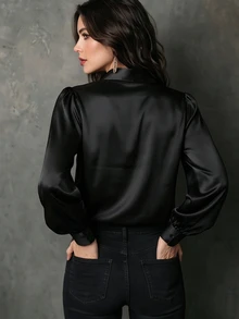 RosyDaze New Long Sleeve Shirt - Black - View 2