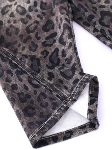 SHEIN 男嬰秋冬豹紋彈性腰休閒長褲 百搭舒適 - 彩色 - 查看 8