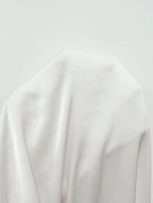 Celisse Solid Color Asymmetric Lace Patchwork Long Elegant Autumn Women's Top - White - View 5