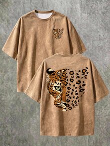 Teen Boy Casual Minimalist Short Sleeve Crew Neck T-Shirt Suitable For Summer - Multicolor - View 5