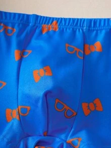 Blippi X SHEIN Set Pakaian Dalam Tank Top dan Celana Pendek Motif Kartun untuk Anak Laki-Laki - Biru - View 7