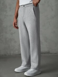 SLATEMANN Men's Casual Button Pocket Sport Sweatpants For Daily Wear - Grey - View 6