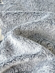 SHEIN 兒童青少年男孩星星圖案灰色毛絨布料居家休閒服 2件套 秋季 - 灰色 - 查看 5