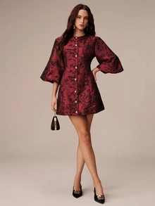 BELROSIE Women's All-Over Print Casual Daily Summer Mini Dress - Multicolor - View 5
