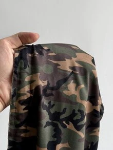 Maweii Plus Size Women's New Camouflage Print Hooded Long Sleeve Sweatshirt Fall - Army Green - View 6