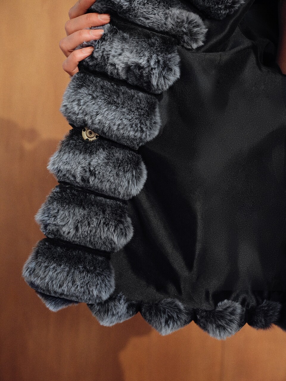 MOTF WOMEN'S VINTAGE FASHION FAUX FUR COAT FOR EVENING PARTY
