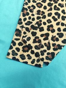 Lalippa Women's Round Neck Raglan Leopard Print Colorblock Casual Everyday Long Sleeve T-Shirt - Multicolor - View 4