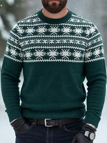 Manfinity Homme Men's Colorblock Casual Daily Long Sleeve Sweater - Multicolor - View 4