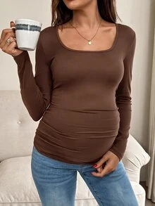 SHEIN 3PCS Maternity T-Shirts - Multicolor - View 8
