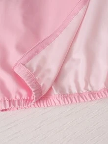 SHEIN 2件組時尚休閒女款/青少年新款拼接拉鍊立領夾克與寬鬆豹紋長褲，適合春秋冬，戶外、旅行、街頭風、日常休閒、居家、旅行、開學季、日常穿搭 - 彩色 - 查看 6