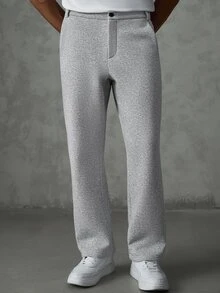 SLATEMANN Men's Casual Button Pocket Sport Sweatpants For Daily Wear - Grey - View 4