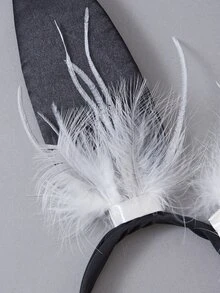 Fantasy Costume Accessories 2pcs Set - Black and White - View 4