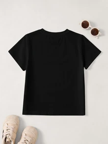SCOOBY-DOO X SHEIN Young Boy Cartoon Pattern Printed Short Sleeve T-Shirt For Daily Wear - White - View 2