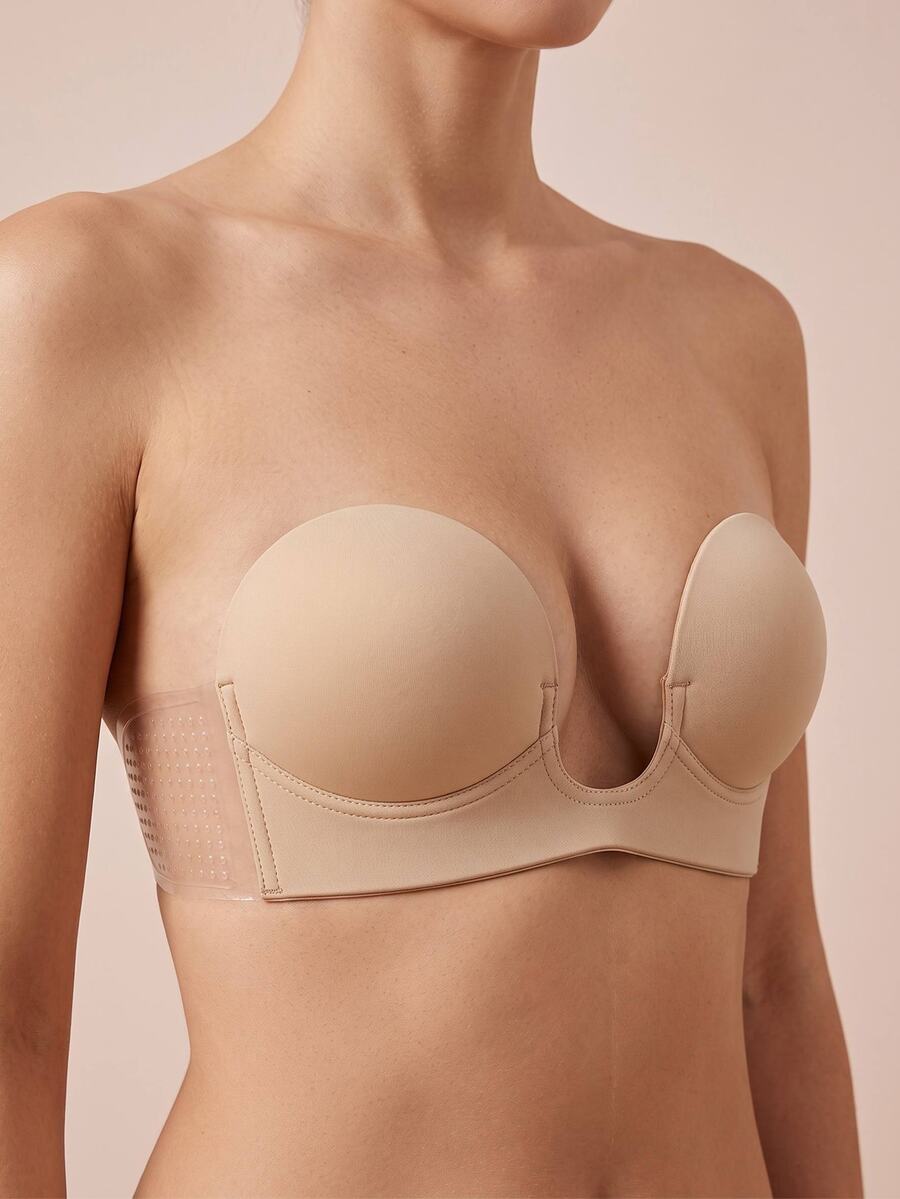 Lignisse Invisible Silicone Push-Up Breast Pads For Small Breasts, Lift And Enhance, Wedding Photo Shoot Special, Summer Bra - Multicolor - View 1