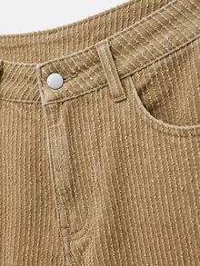 Nöista Purple-Brown 3D Woven Wide-Leg Pants,Casual,Comfortable,Practical,Spring And Autumn Casual Wear,Vacations,Versatile Piece - Brown - View 9