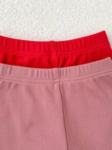 SHEIN 女嬰休閒衛衣套裝 秋冬款 印花長袖 素色可愛修身加厚 日常戶外度假穿著 卡其色黑色連帽套裝 - 彩色 - 查看 6