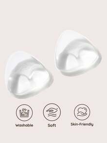Lignisse Invisible Self-Adhesive Thickened Bikini Bra Inserts, Waterproof Silicone Breast Pads, Fake Breast Enhancer Pads - Multicolor - View 2