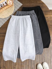 SHEIN Kids 3PCS Tween Boys Sweatpants Winter - Multicolor - View 4