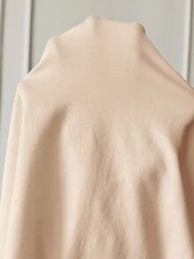 SHEIN 孕婦哺乳上衣 字母與花卉印花 落肩長袖上衣 - 杏色 - 查看 8