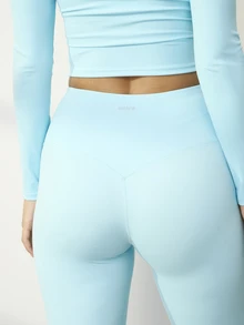 Aralina CONTRAST ¾ ZIP LONG SLEEVE TOP AND LEGGING SET - Teal Blue - View 12
