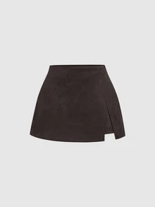 Sweetra Autumn/Winter Fashion New French Casual Women's 2 Pieces Set Short Skirt Daily Street Elegant Commute - Multicolor - View 8