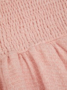 Sweetra Plus Size Women Solid Color Spaghetti Strap Dress And Long Sleeve Cardigan Set - Baby Pink - View 15