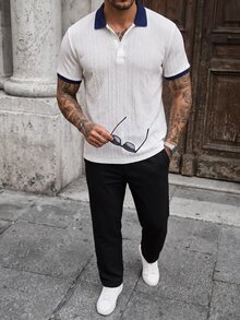 Manfinity CasualCool Men's Polo Short Sleeve Set - Multicolor - View 6