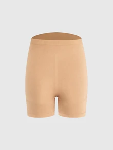 SHAPORA 女款流行時尚舒適極簡純色高CP值高品質無縫孕婦內褲 1件裝 - 杏色 - 查看 3