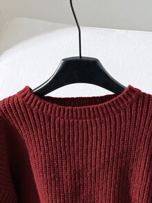 SHEIN Tween女孩紅色秋季休閒S號 - 紅色 - 查看 7