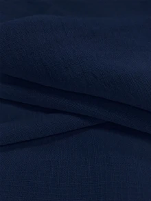 SHEIN Franclia Women's Solid Color Long Sleeve Jacket And Shorts Suit Set - Navy Blue - View 5