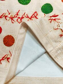 Selamara بنطلون طويل للنساء بخصر مطاطي وساق مستقيمة وطبعة رجل الزنجبيل بأسلوب كاجوال عصري - متعدد الألوان - مشاهدة 4