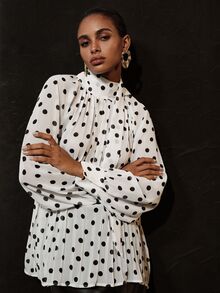 Aveloria Modichic Women's Polka Dot Casual Versatile Daily Wear Blouse - Multicolor - View 7