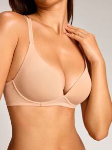 Barelissa Women's Wireless Thin Cup Casual Comfortable Bra, 1pc - Apricot - View 7