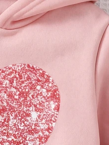 Young Girl Young Girl Young Girl Young Girls Casual Versatile Comfortable Butterfly Print Hooded Zip-Up Knit Autumn Cardigan - Pink - View 6