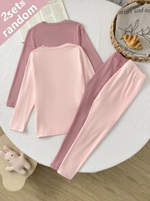 4PCS Young Girls Undershirt - Multicolor - View 2