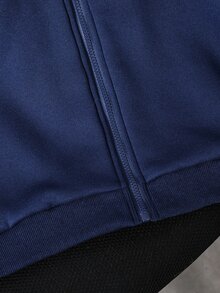 Teen Boys All-Match Solid Color Versatile Zip-Up Sweatshirt - Multicolor - View 6
