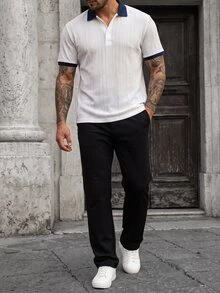 Manfinity CasualCool Men's Polo Short Sleeve Set - Multicolor - View 5