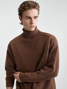RONVEXI Men Sweaters - Brown - View 2
